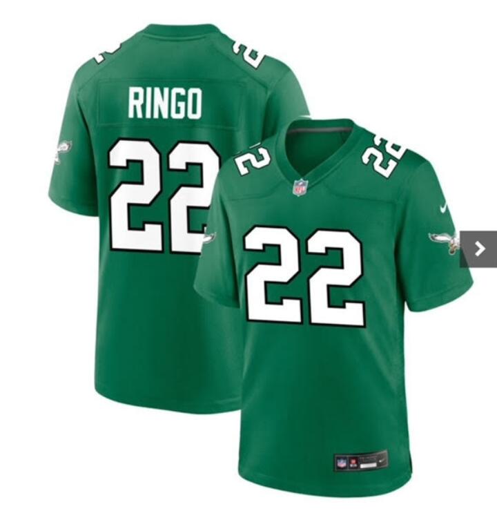 Men Philadelphia Eagles #22 Ringo 2024 Nike Green Game NFL Jersey->philadelphia eagles->NFL Jersey